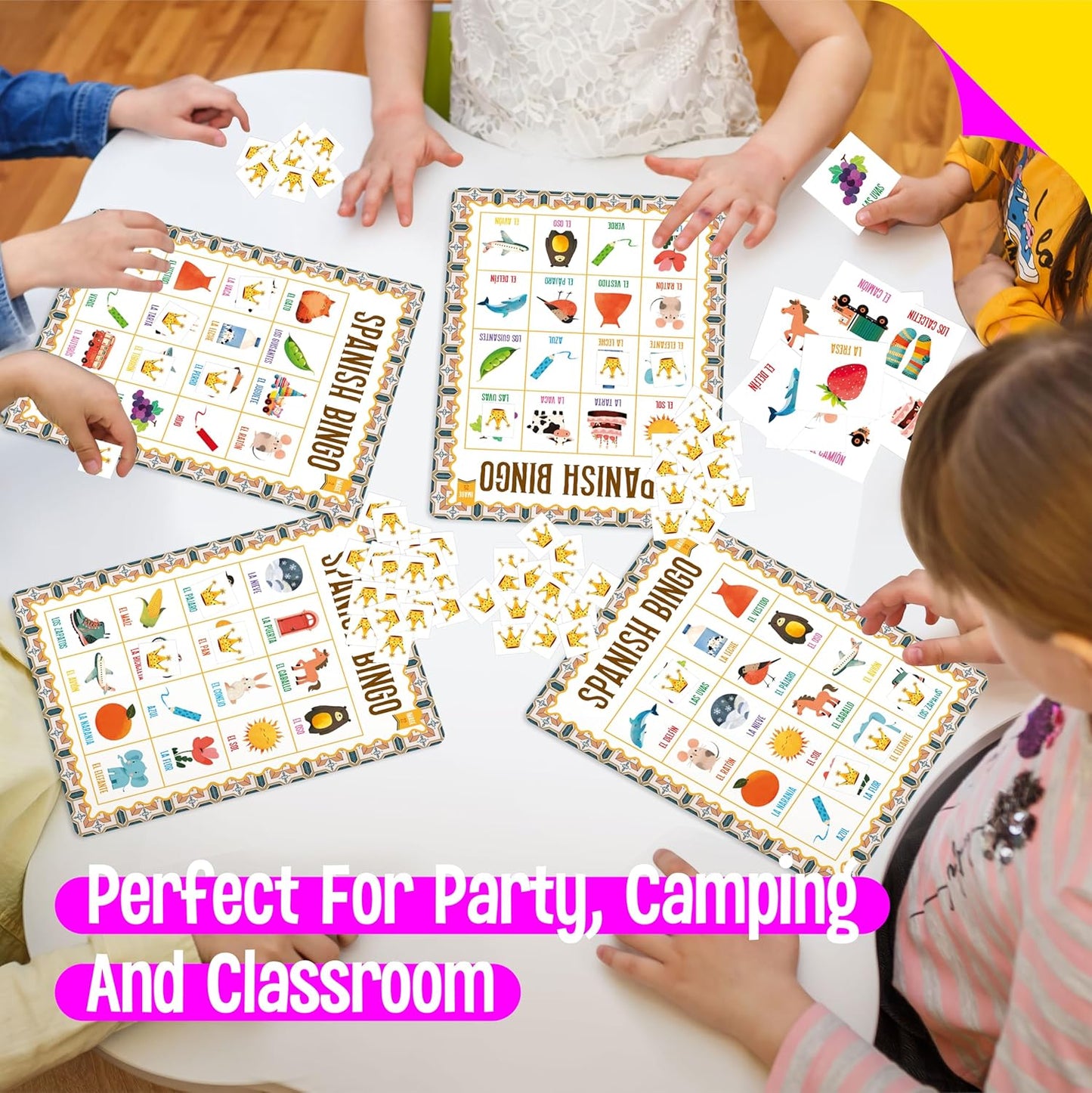 Sight Word Bingo Game, 144 Sight Words Learn to Read Level 1 & Level 2 Bingo Board Game Dolch's & Fry's Words Lists for Kindergarten and Preschool, Grade 1st, 2nd, Kids 4-8 (Up to 25 Players)