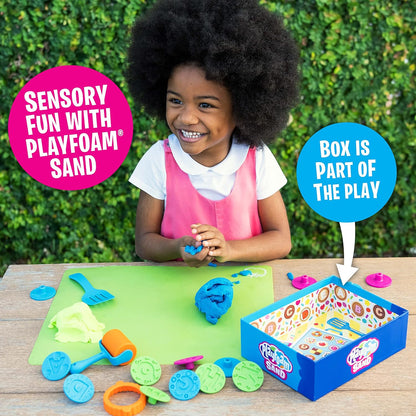 Educational Insights Playfoam Sand Sensory Set - Non-Toxic Play Sand Toys for Toddlers, Squishy Sensory Bin Filler for Home or Preschool Classroom, Moldable Crafting Compound, Kids Ages 3+