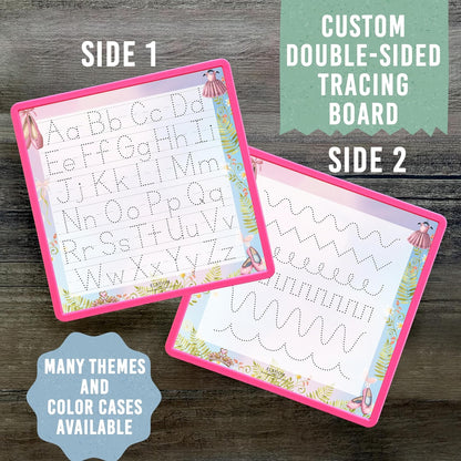 Kid's Name Tracing Board | Dry Erase Letter Tracing | Reusable Writing Practice Board | Personalized | Ballet Theme