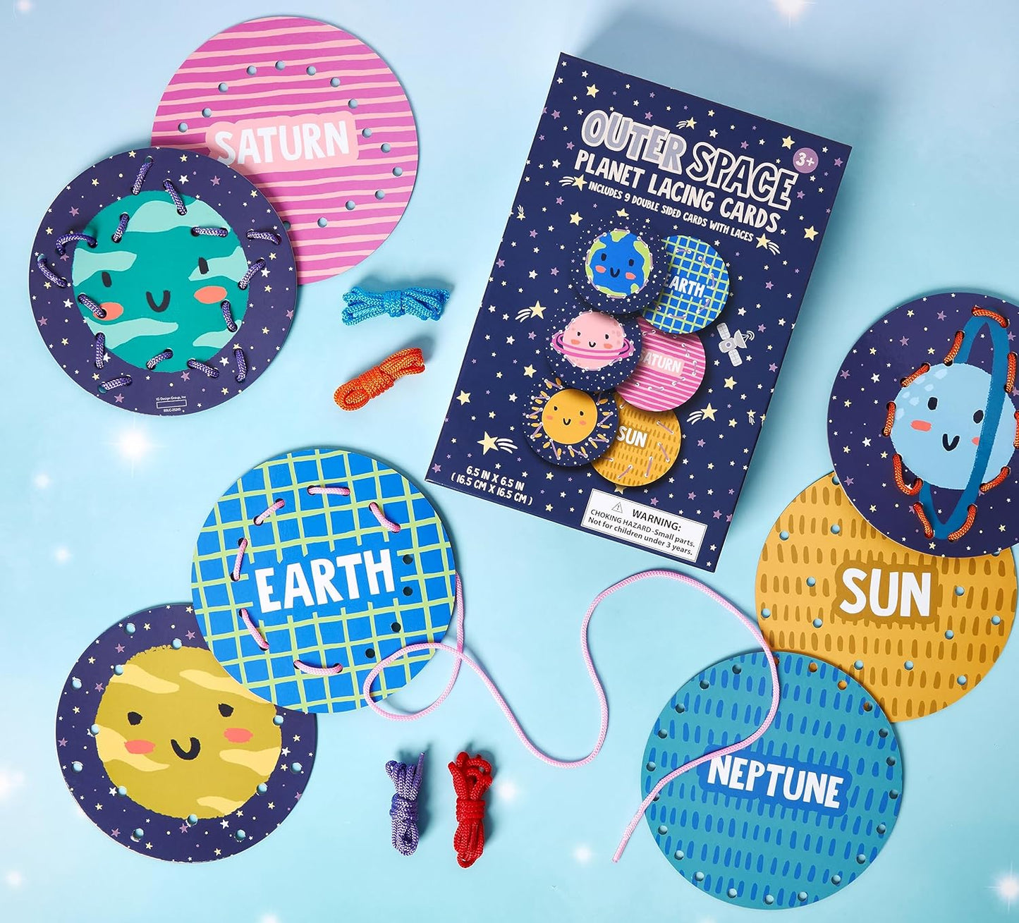 C.R. Gibson Outer Space Lacing Cards (BBLC-25345)
