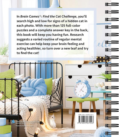Brain Games - Find the Cat Challenge: Search for a Hidden Cat in More Than 125 Pictures! (Volume 2) (Brain Games - Picture Puzzles)