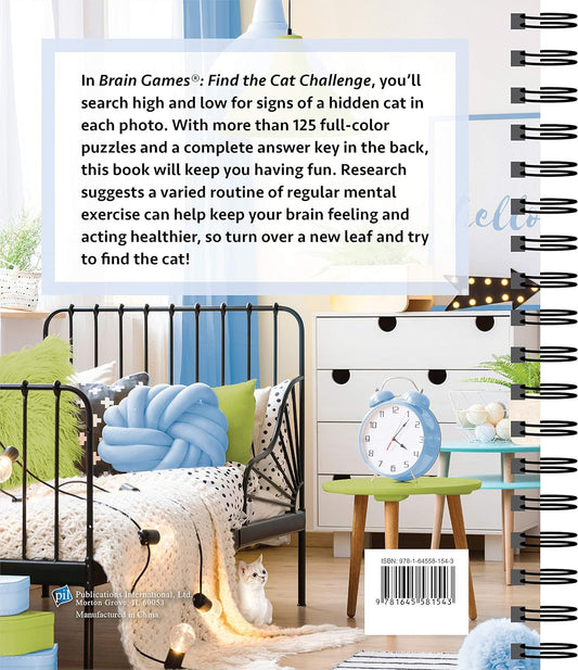 Brain Games - Find the Cat Challenge: Search for a Hidden Cat in More Than 125 Pictures! (Volume 2) (Brain Games - Picture Puzzles)