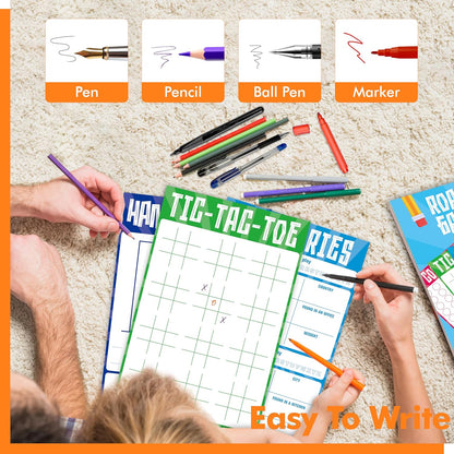 Pen Control & Tracing Activity Pad, 80 Tear-off Sheets Alphabet & Number Handwriting Practice Notepad for Kids, Letters A-Z/Numbers1-20/Patterns Tracing Workbook for Plane, Car Travel, Road Trip