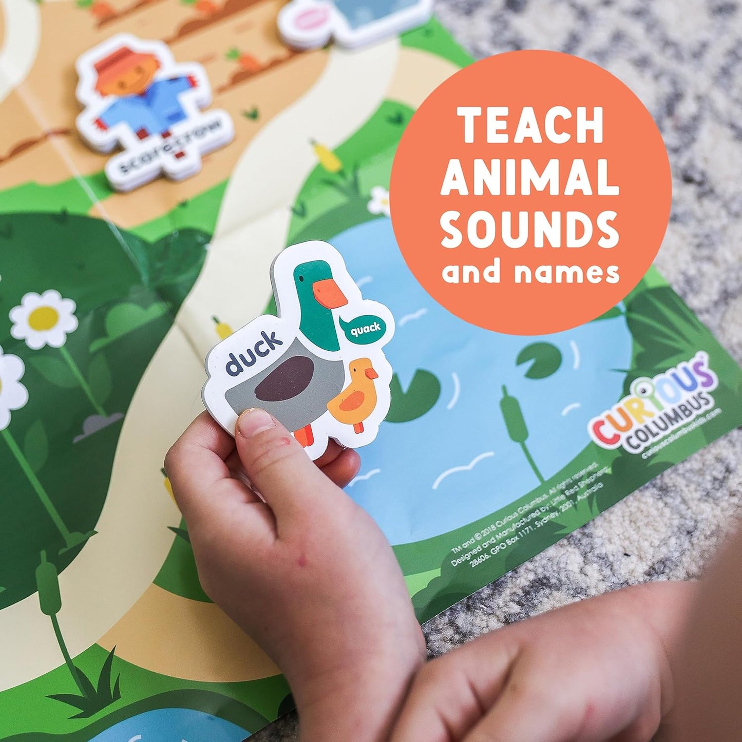 Curious Columbus Vehicles Fridge Magnets for Toddlers 1-3 Year Olds| Large Foam Refrigerator Magnets for Kids Baby and 3-5 Years Old | Magnetic ABC Learning | Educational Toys Babies to Preschool