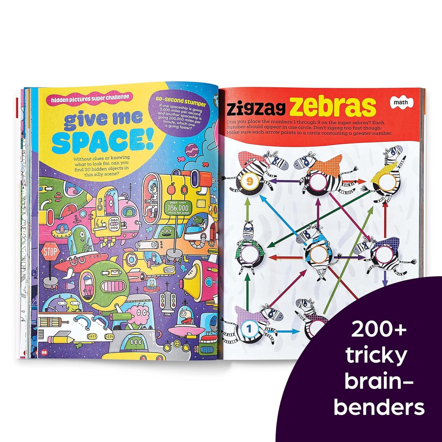 brainPLAY Nearly Impossible Puzzles: Highlights Puzzle Book for Kids with Super Hard Brain Teasers, Logic Games, Hidden Objects and Wordplay for Puzzle Lovers Ages 7 and Up (brainPLAY Puzzle Books)