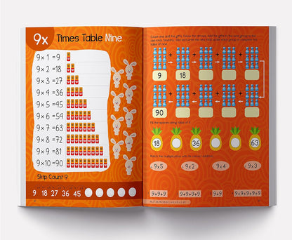 My First Times Tables Activity Book : Multiplication Tables From 1 - 20 with Fun and Easy Math Activities for Children
