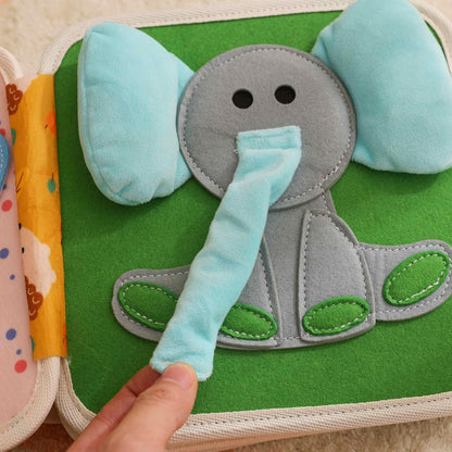 GOODMOM Busy Book for Toddlers Age 1-3 - Interactive Quiet Felt Activity Book, Travel Toys for Kids,Learning Toys, Fine Motor Skills, Color Shape Recognition,
