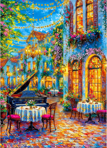 Puzzles for Adults 1000 Pieces,Seaview Campground Jigsaw Puzzle with 1:1 HD Poster, Perfect Interlocking No Dust, Stress Relief Ideal Gift for Family Games