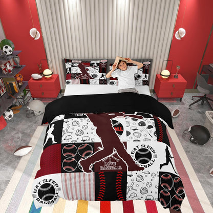 Drum Kit Duvet Cover,Kids Musical Instruments Bedding Set,Rock Music Comforter Cover for Boys Girls Room Decor,Neon Lighting Lightweight Bedspread Cover Twin Size with 1 Pillow Case(No Comforter)
