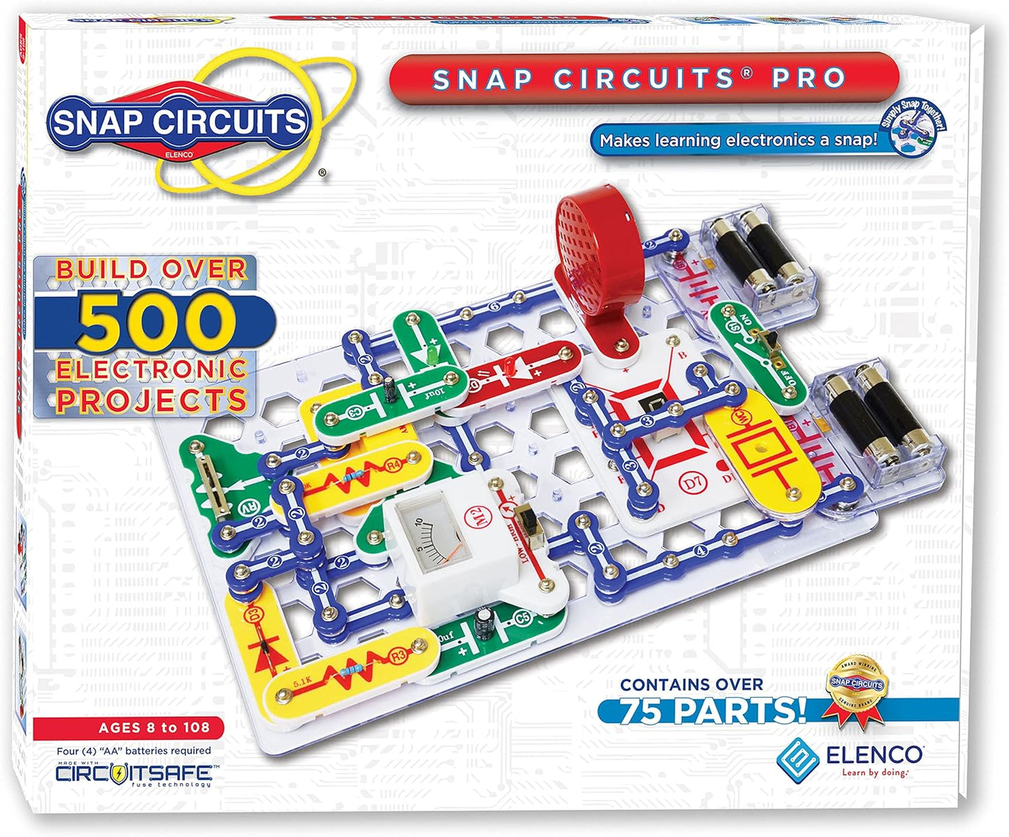 Snap Circuits Classic SC-300 Electronics Exploration Kit | Over 300 Projects | Full Color Manual Parts | STEM Educational Toy for Kids 8+ 2.3 x 13.6 x 19.3 inches