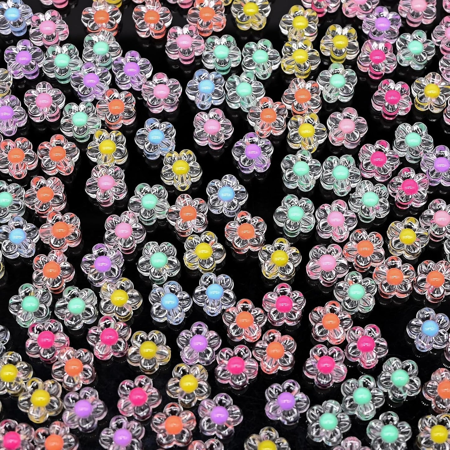 200g+ Candy Bulk Assorted Cute Kandi Beads for Jewelry Making, Bracelet Making Kit, Craft Supplies Charm Beads(Mixed II)