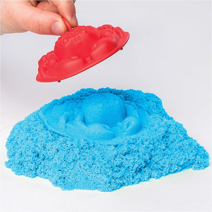 Kinetic Sand, Sandbox Playset with 1lb of Green and 3 Molds, for Ages 3 and up