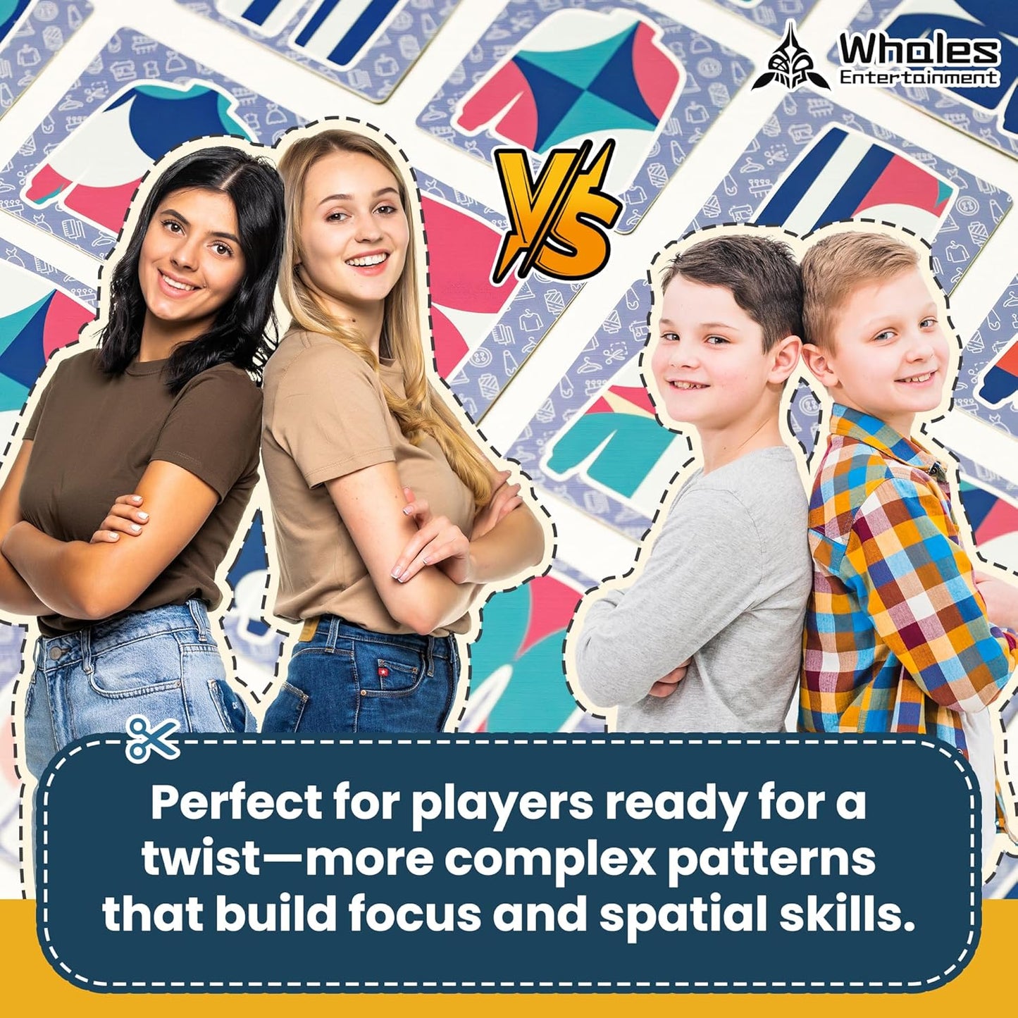 Whales Entertainment |Tailor Master Board Game for Kids 3 +| Family Game Night | Memory Matching Card with Bell Tap| Educational and Fun for Preschool,Toddlers and Parents|Helps Improve Concentration
