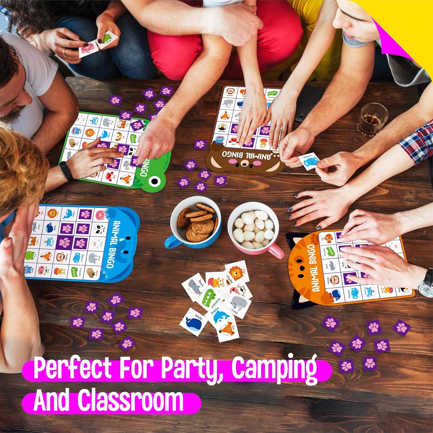 Sight Word Bingo Game, 144 Sight Words Learn to Read Level 1 & Level 2 Bingo Board Game Dolch's & Fry's Words Lists for Kindergarten and Preschool, Grade 1st, 2nd, Kids 4-8 (Up to 25 Players)