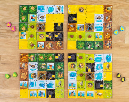 Strategy Board Game Extension for Kids, Teens and Family, Tabletop Game Nights, Ages 8 & Up, 2 to 5 Players, Kingdomino Age of Giants Expansion by Blue Orange Games