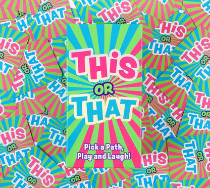 This or That Party Game – Family Card Game with Easy Either/Or Choices | Fun Guessing Game for Kids, Teens & Adults Where Players Follow Their Path Down the Pyramid for Family Game Night & Parties
