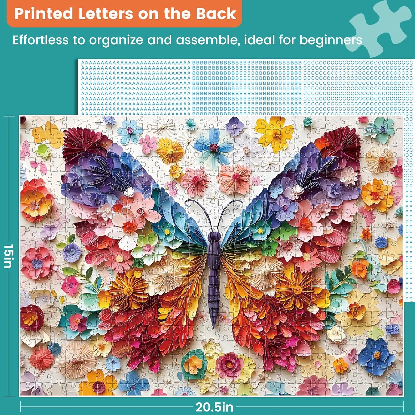 300 Piece Puzzles for Adults,Spring Jigsaw Puzzle for Kids Seniors,Puzzle with Letters on Back,Interlock Perfectly No Dust,Interlock Perfectly No Dust,Challenging Family Activity Game Gifts,20.5*15In