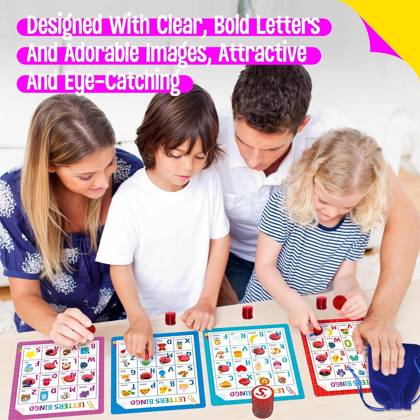 SpriteGru Multiplication & Division Bingo Game, 480 Math Problems, 2 Educational Math Board Game for Kindergarten and Preschool Kids 4-8, Perfect for Classroom & At Home (Up to 25 Players)