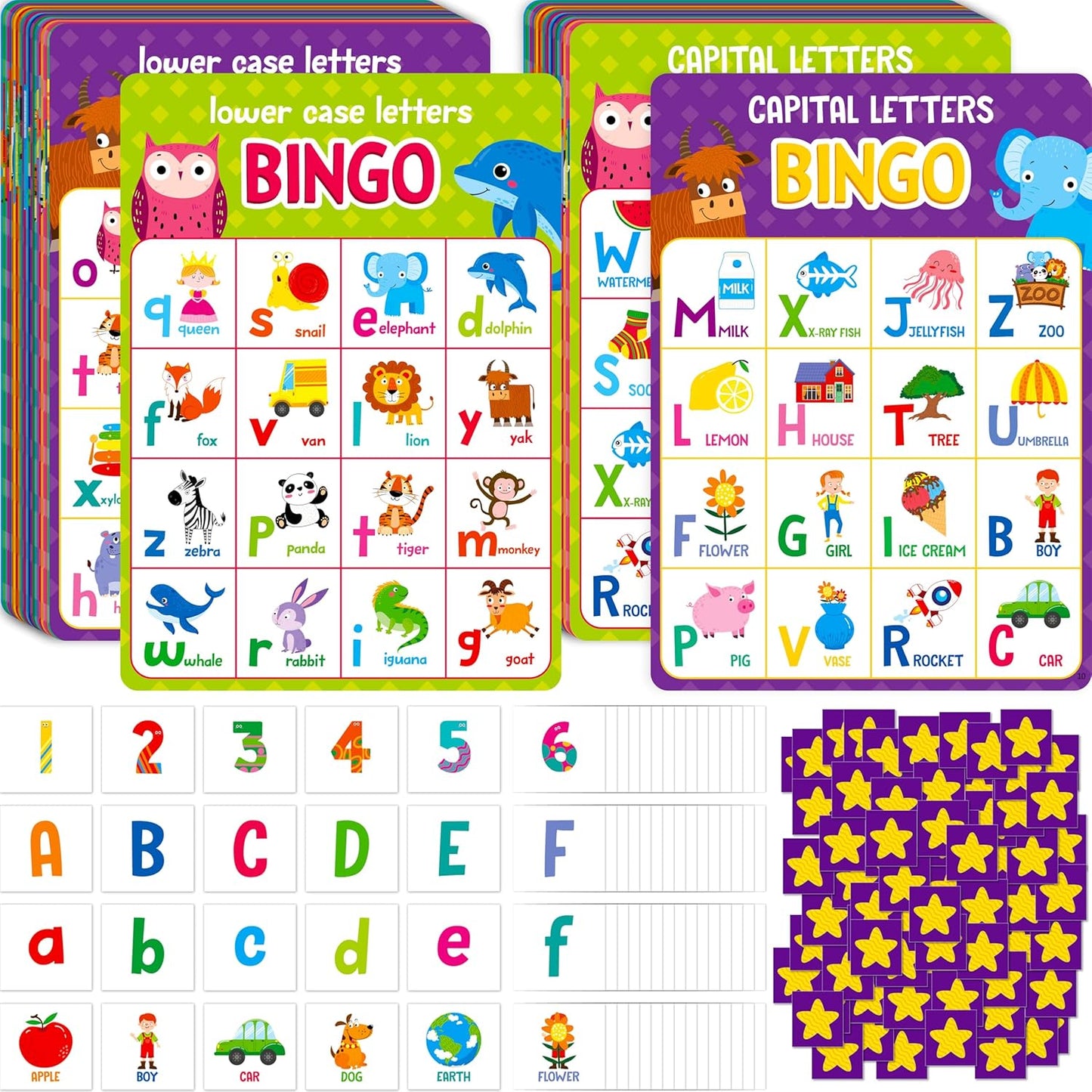 Sight Word Bingo Game, 144 Sight Words Learn to Read Level 1 & Level 2 Bingo Board Game Dolch's & Fry's Words Lists for Kindergarten and Preschool, Grade 1st, 2nd, Kids 4-8 (Up to 25 Players)