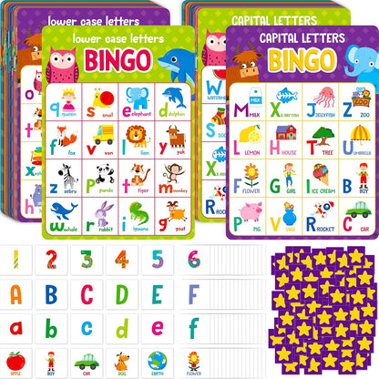 Sight Word Bingo Game, 144 Sight Words Learn to Read Level 1 & Level 2 Bingo Board Game Dolch's & Fry's Words Lists for Kindergarten and Preschool, Grade 1st, 2nd, Kids 4-8 (Up to 25 Players)