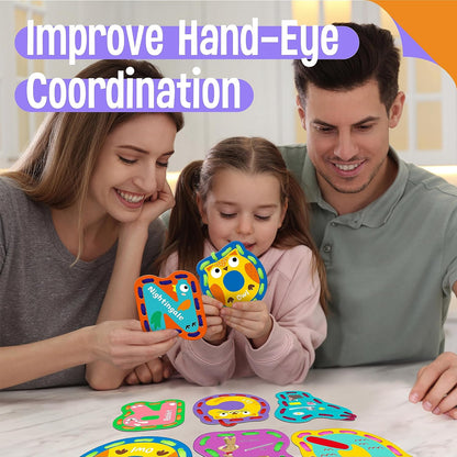 SpriteGru 9 Pieces Kids Lacing Cards, Double Sided Sewing Cards in 9 Vehicle Cards with 9 Colorful Laces, Imagination Development Lacing Toys Games for Children Educational and Learning Activity