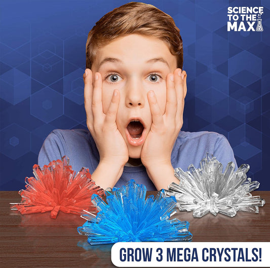 Crystal Growing Kit for Kids - STEM Science Kit for Kids Boys and Girls & Adults - 3 Display Crystal Dome Displays - Educational Science