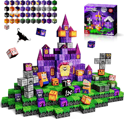 Drofex 42pcs Magnetic Tiles Road, Magnetic Building Blocks City Construction Toys for 3+Year Old Boys Girls, Kids Montessori Toys for Toddler, STEM Learning Gifts
