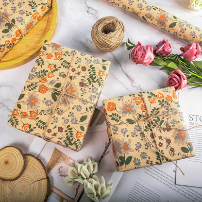 Dtiafu Reversible Building Blocks Wrapping paper Roll for Kids Boys Girls - Boys Birthday Bricks Design Gift Wrap Sheets for Baby Shower Party Craft Supplies(Total 28.5sq.ft)
