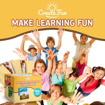 50 Noun Flash Cards, Fun Vocabulary Builder Educational Learning Photo Cards for Kids, Homeschool, Adults, Seniors, Speech Therapy, ESL, Autism, Dementia, Aphasia, SLP, ABA, and Occupational Therapy
