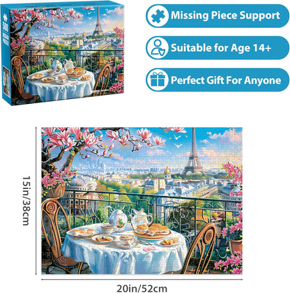 Jigsaw Puzzles for Adults 500 Pieces, Country Life Puzzle Interlock Perfectly Letter on Back No Dust, Challenging Puzzle Home Decor Birthday Party Gift Toy for Men Women Olders Seniors (21 x 15 in)