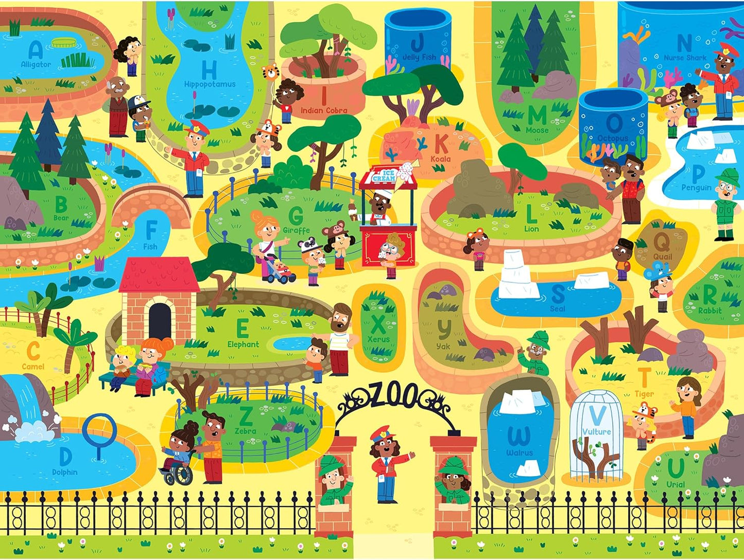 RoseArt Kids Floor Puzzle Playset - 24 Piece Jigsaw Puzzle
