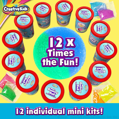 Creative Kids Magic Bouncy Balls - DIY STEM Toys - Science Kit for Kids - 25 Multicolor Bags & 5 Molds Makes Up to 43 Balls