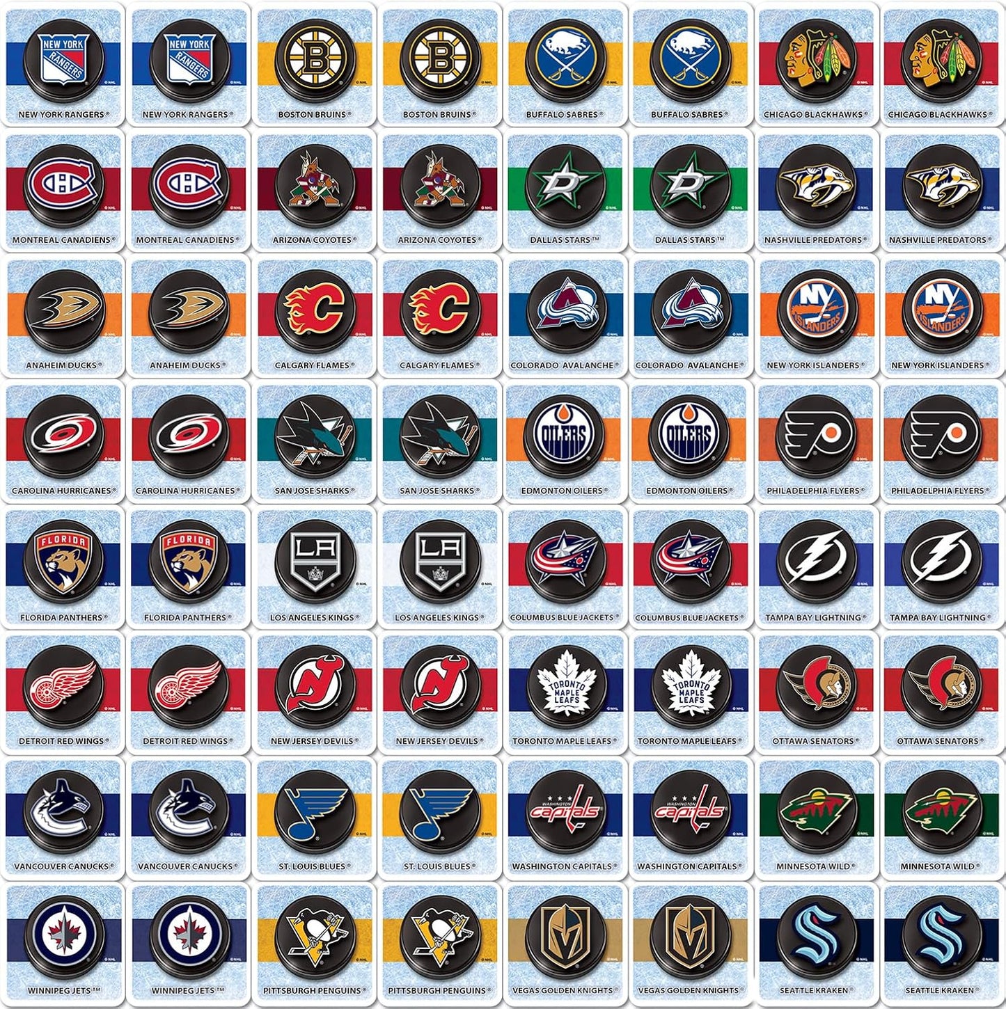 MasterPieces NHL Chicago Blackhawks Matching Game, For Ages 3+ - Fun Family Entertainment for Kids and Adults - Educational, Engaging, and Perfect for Game Night, Interactive Classroom Activities
