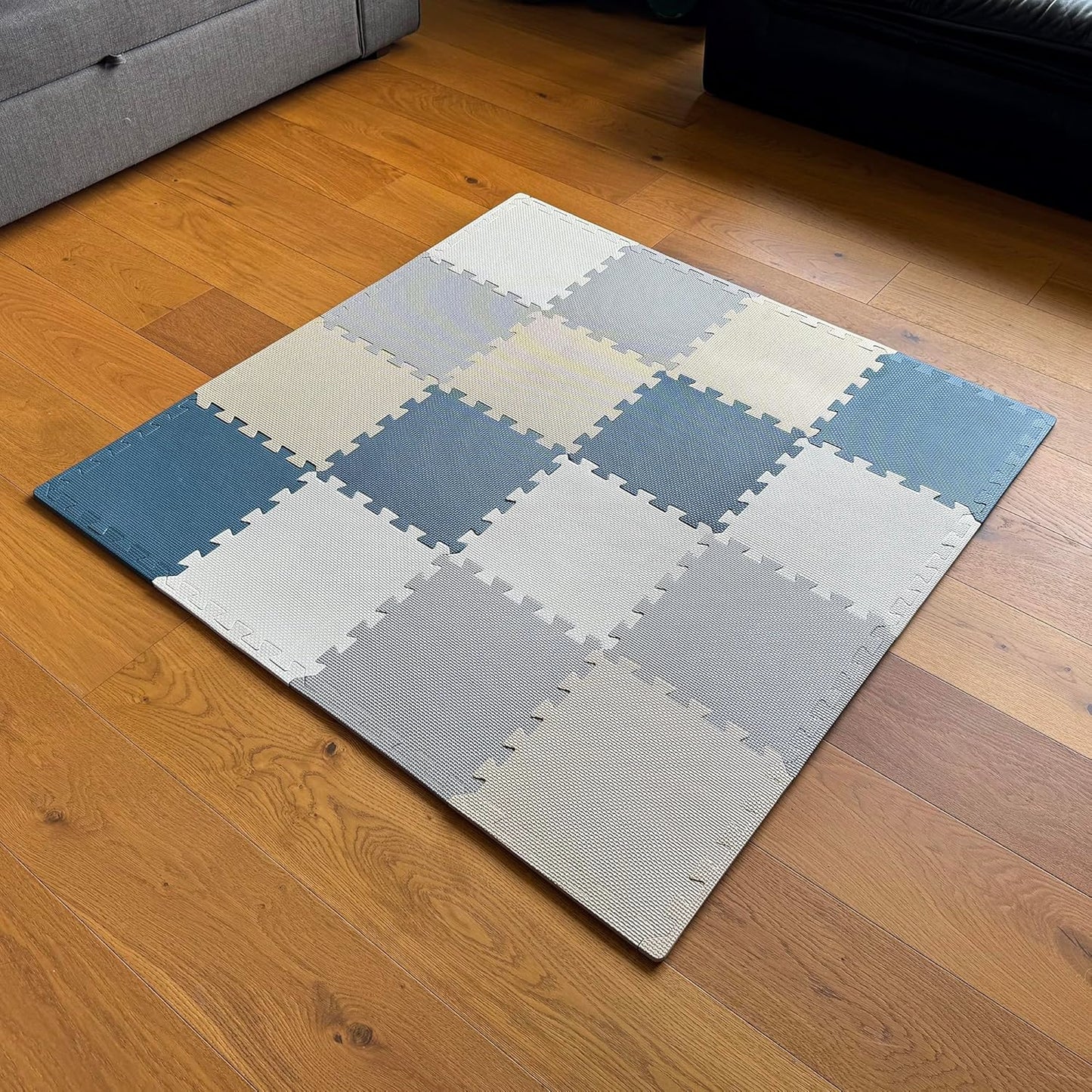 MioTetto Baby Play Mat, Soft Foam Floor Tiles for Kids. Adjustable Interlocking Foam Tiles, Fits with 50x50 Playpen Baby mat for Crawling & Development, Safe & Non-Toxic Playmat for Babies 6-12 Months