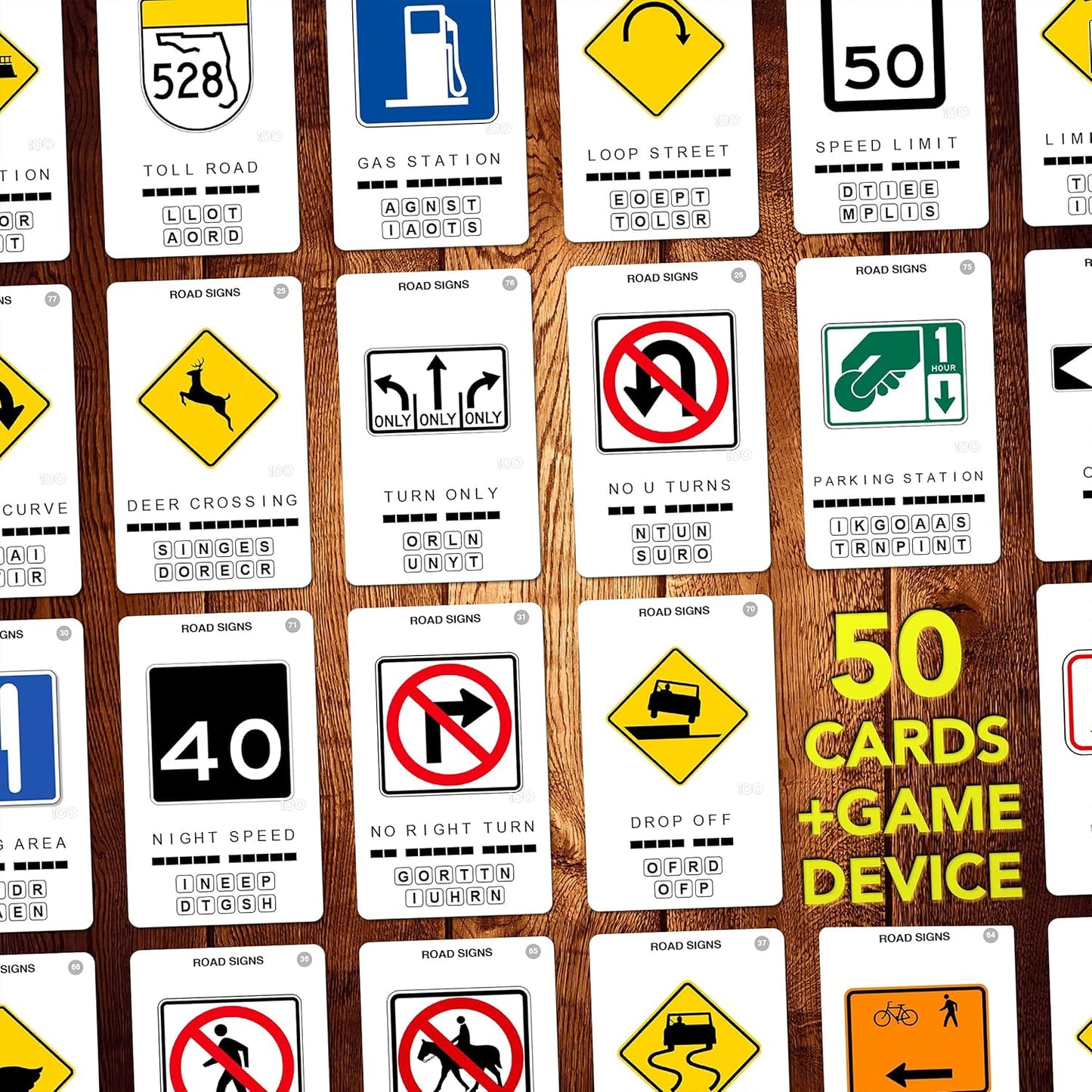 100 PICS Brain Teasers Travel Game - Solve 100 Puzzles | Flash Cards with Slide Reveal Case | Card Game, Gift, Stocking Stuffer | Hours of Fun for Kids and Adults | Age 6+