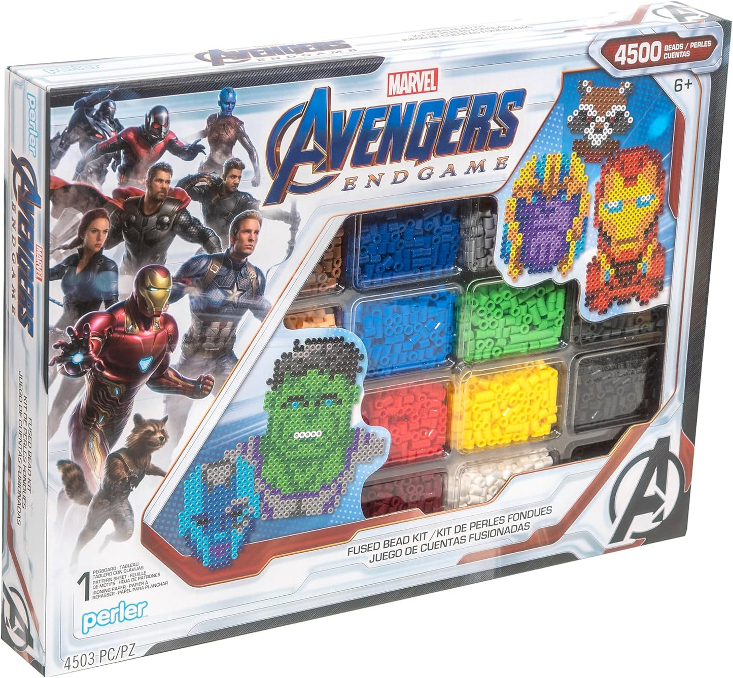 Perler Beads Justice League Superhero Crafts for Kids, 4504 pcs