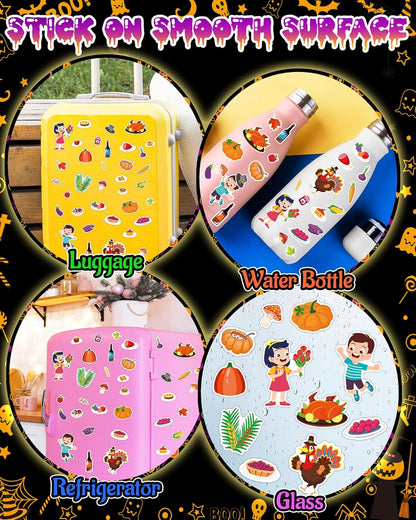 Halloween Sticker Books for Kids, Reusable Sticker Books for Toddlers, Halloween Travel Toys Acticities Crafts Birthday Gifts for Boys Girls Kids