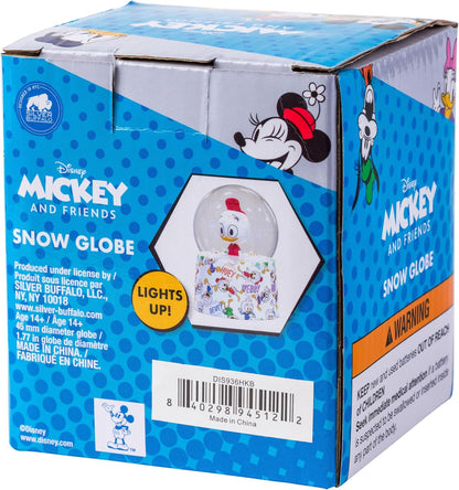 Silver Buffalo Disney Mickey and Friends Mini Light Up Snow Globe│Minnie Mouse│3.8 Inches Tall, 45mm (Small)