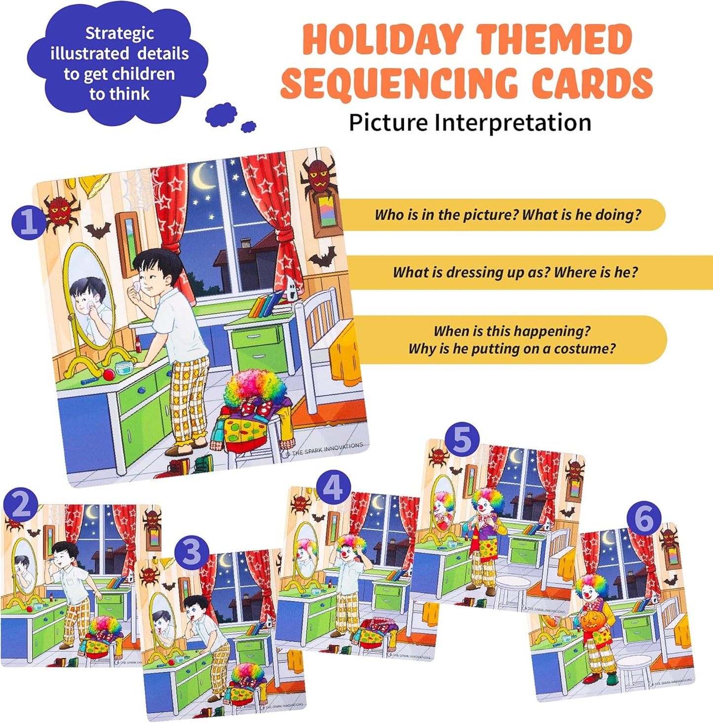 Sequencing Cards for Storytelling, Speech Therapy Game, Special Education Materials, Sentence Building, Problem Solving, Homeschooling Sequence Cards, Autism Game, Picture Sences, SEL