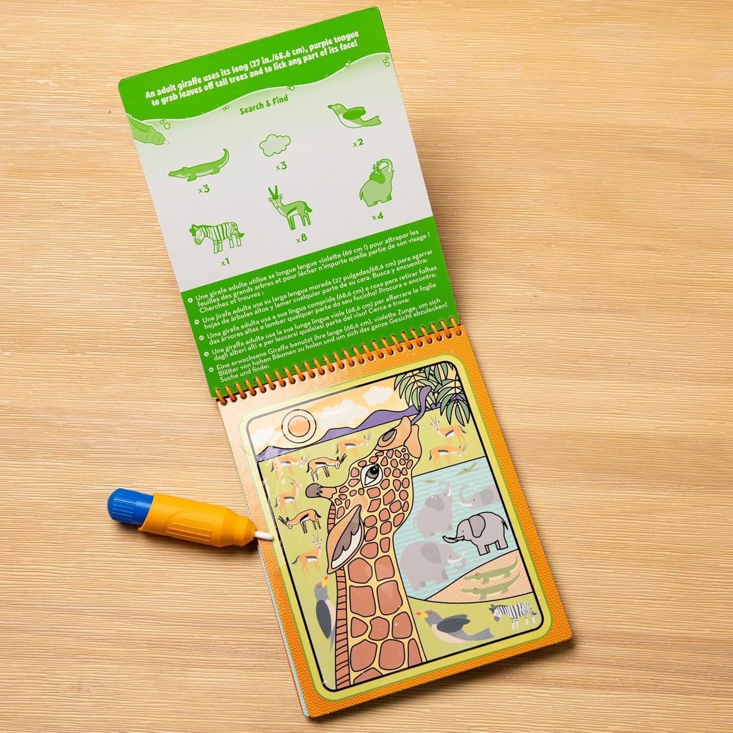 Melissa & Doug On The Go Water Wow! Mess Free Coloring Book, Reusable Water-Reveal Activity Pad, Dinosaurs, Travel Toys, Party Favors, for Toddlers & Kids Ages 3+