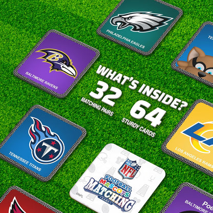 MasterPieces Sports Games - NFL Matching Game - Game for Kids and Family - Laugh and Learn