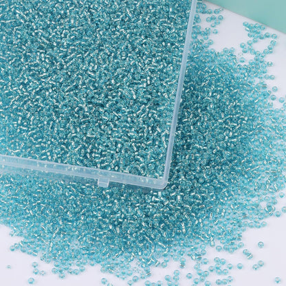 10100 Pcs Size 11/0 Glass Seed Beads, 2 mm Dark Green Small Mini Spacer Loose Pony Beads for Jewelry Making and DIY Crafts - Colors B