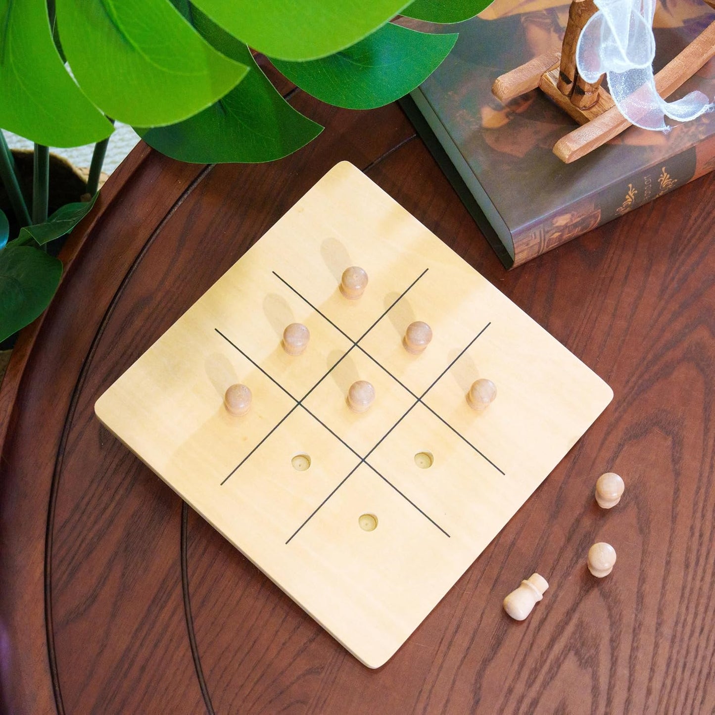 Montessori Finger Exercise Board – Wooden Pincer Grasp Practice Activity, Fine Motor Skills Toy for Toddlers, Sensory Board for Hand Strength & Pre-Writing Skills, Homeschool Classroom Ages 2-5