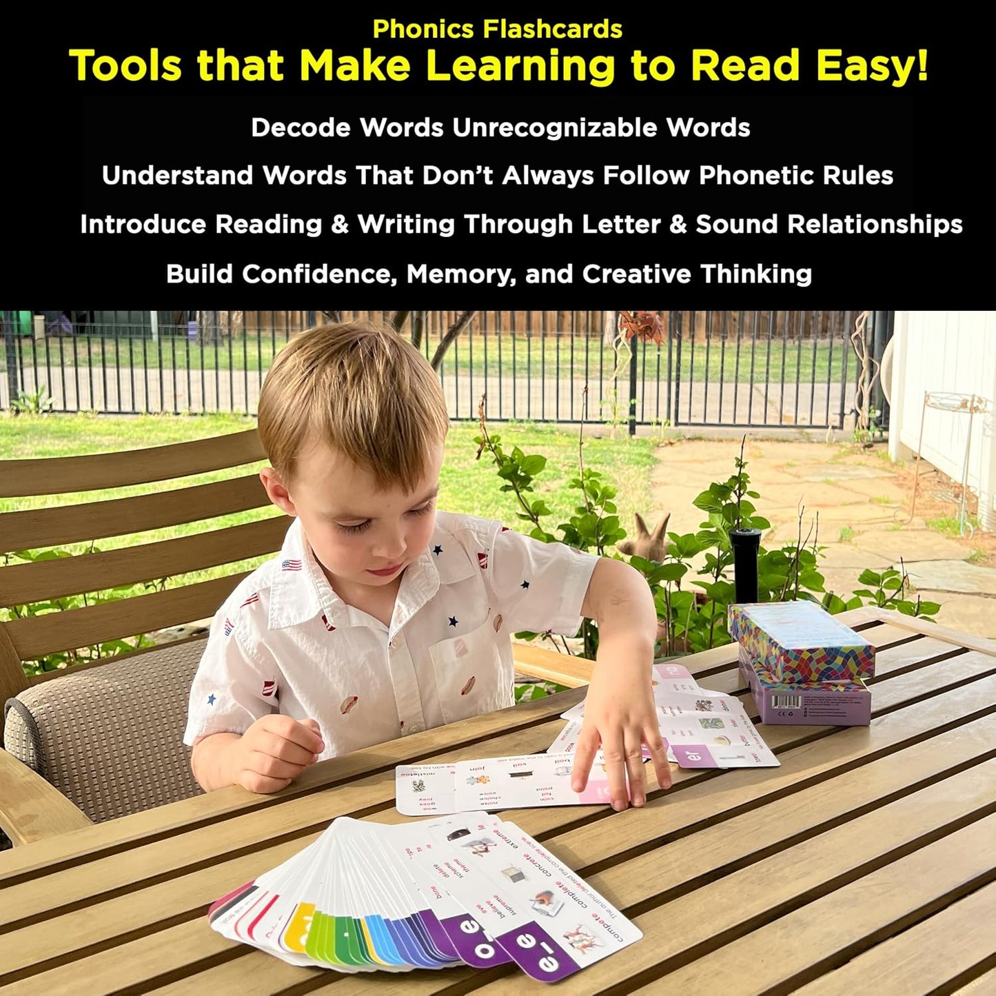 Award-Winning Phonics & Vocabulary Flash Cards (1000+ Words w/Prefixes, Suffixes & CVC) incl. Games & Visual Aids for Ages 4-8, Pre-K to 3rd Grade