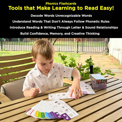 Award-Winning Phonics & Vocabulary Flash Cards (1000+ Words w/Prefixes, Suffixes & CVC) incl. Games & Visual Aids for Ages 4-8, Pre-K to 3rd Grade