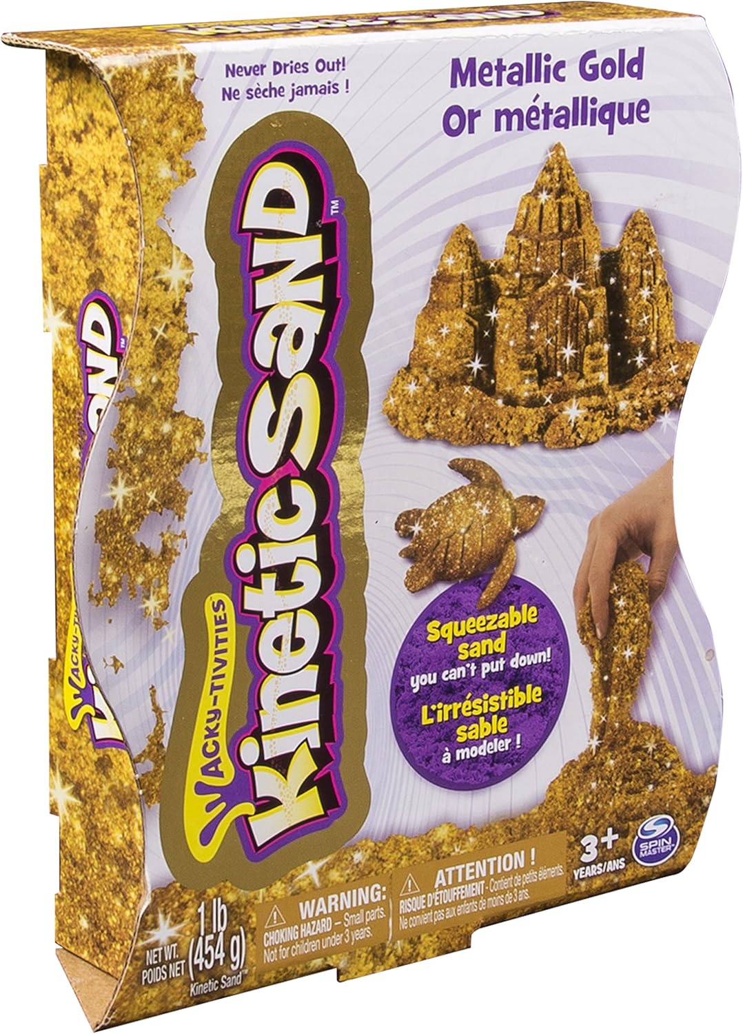 Kinetic Sand 6026411 "Metallic Sand Assortment Playset (Variety of Styles – Style Picked at Random)