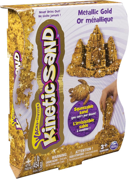 Kinetic Sand 6026411 "Metallic Sand Assortment Playset (Variety of Styles – Style Picked at Random)