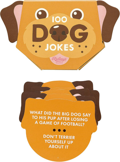 Ridley’s 100 Single Cheesy Joke Cards – Includes 100 Jokes for Kids and Adults, Funny Jokes for Family-Friendly Fun – Makes a Great Gift Idea