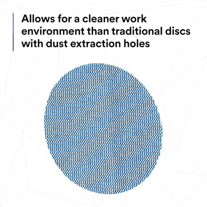 3M Xtract Net Disc 310W, 320+, 8 in, Die 800L, Pack of 50 Hook and Loop Sanding Discs, Virtually Dust-Free, Value Option for Metal, Wood, Composites, Stock Removal, and Fine Finishing