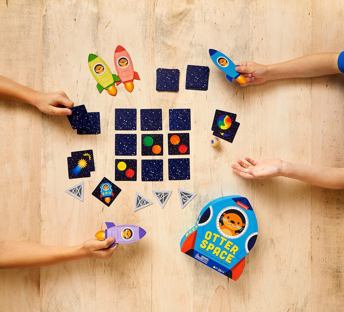 Scoops Meow! Game from Mudpuppy, Fast Paced Memory Matching Game, Easy to Play, Teaches Color Matching and Pattern Recognition, Ideal for 2-4 Players, for Kids 5+, Instructions Included